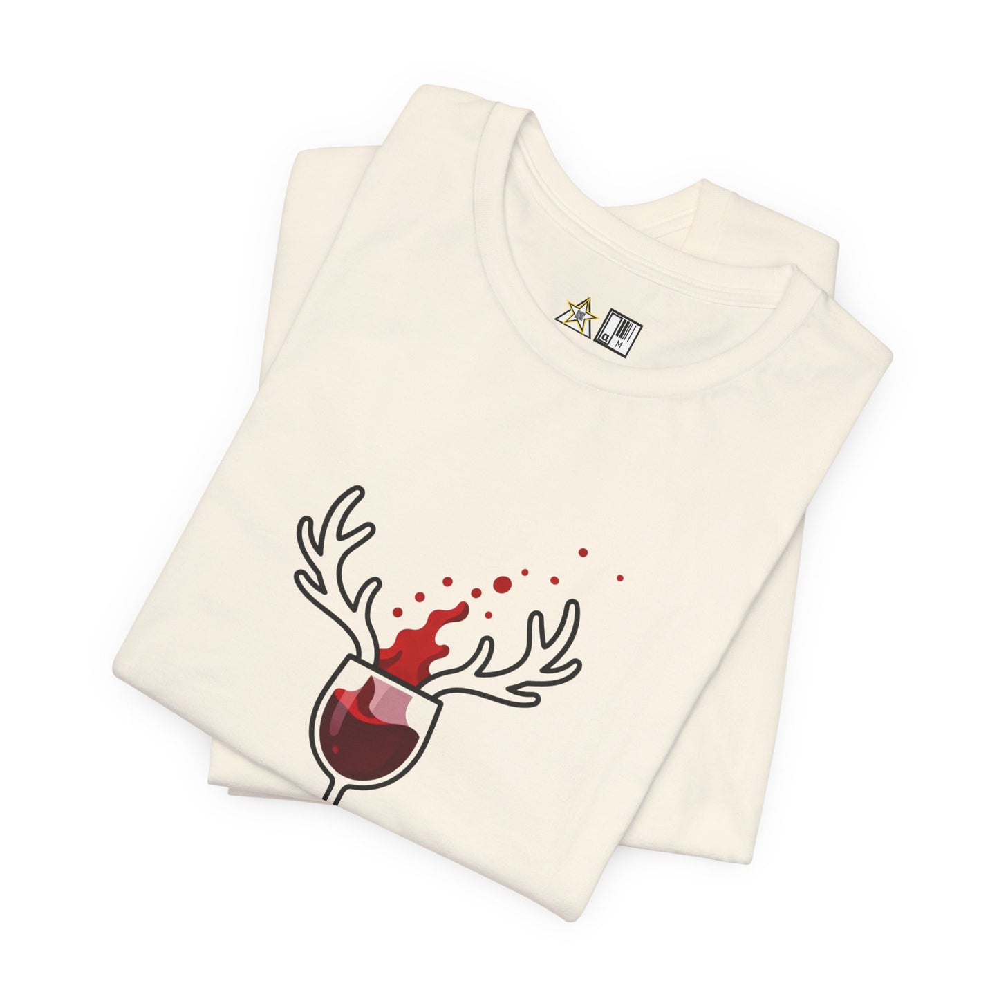 Wine Deer Authority – Unisex Bold Graphic Streetwear Tee