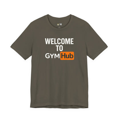 Welcome Gym Hub Obsession Tee – Unisex Streetwear Graphic Tee