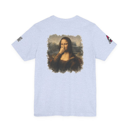Something Smells Like Bullshit Graphic T-Shirt | Mona Lisa Parody Tee