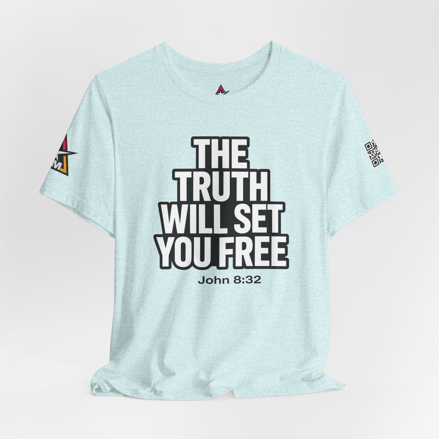 The Truth Will Set You Free Graphic T-Shirt | John 8:32 Bible Verse Tee | Christian Streetwear