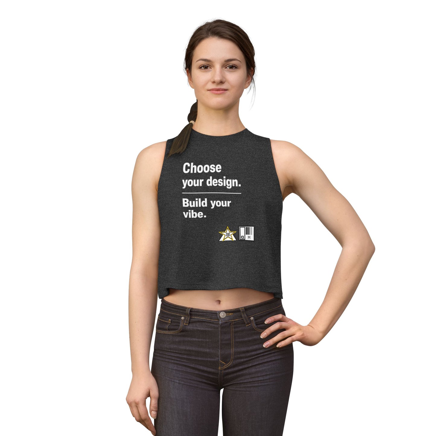 Custom Alpha Crop Top Choose Your Design Build Your Vibe for womens