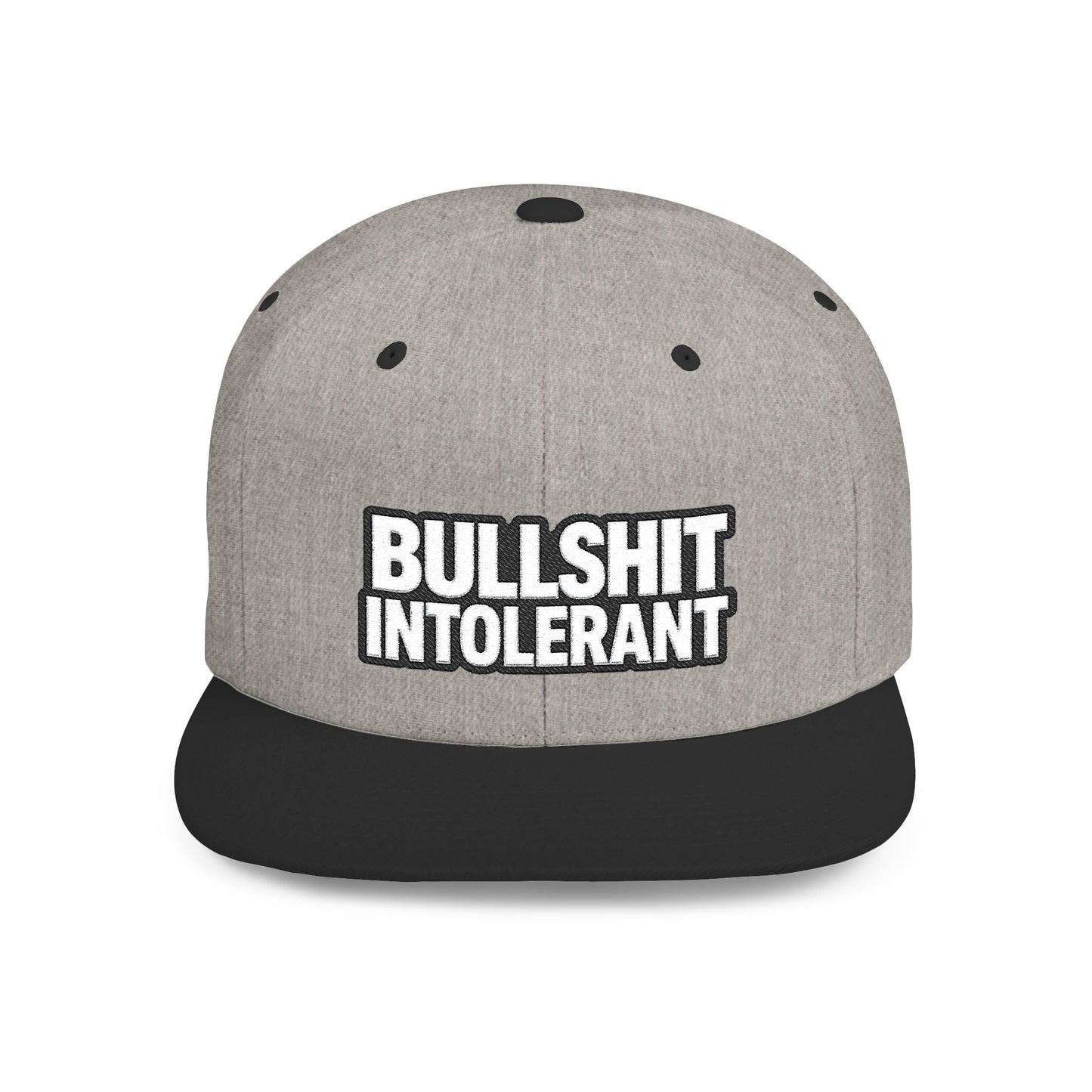 Bullshit Intolerant – Funny Sarcastic Streetwear Snapback