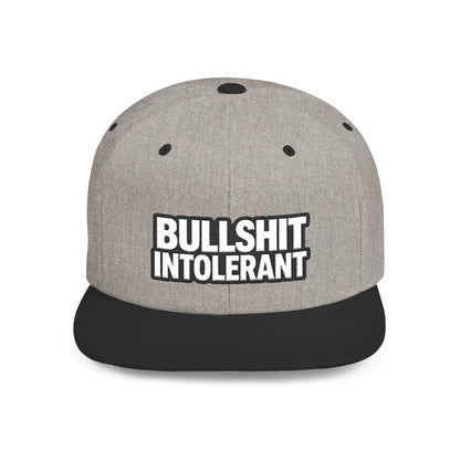 Bullshit Intolerant – Funny Sarcastic Streetwear Snapback