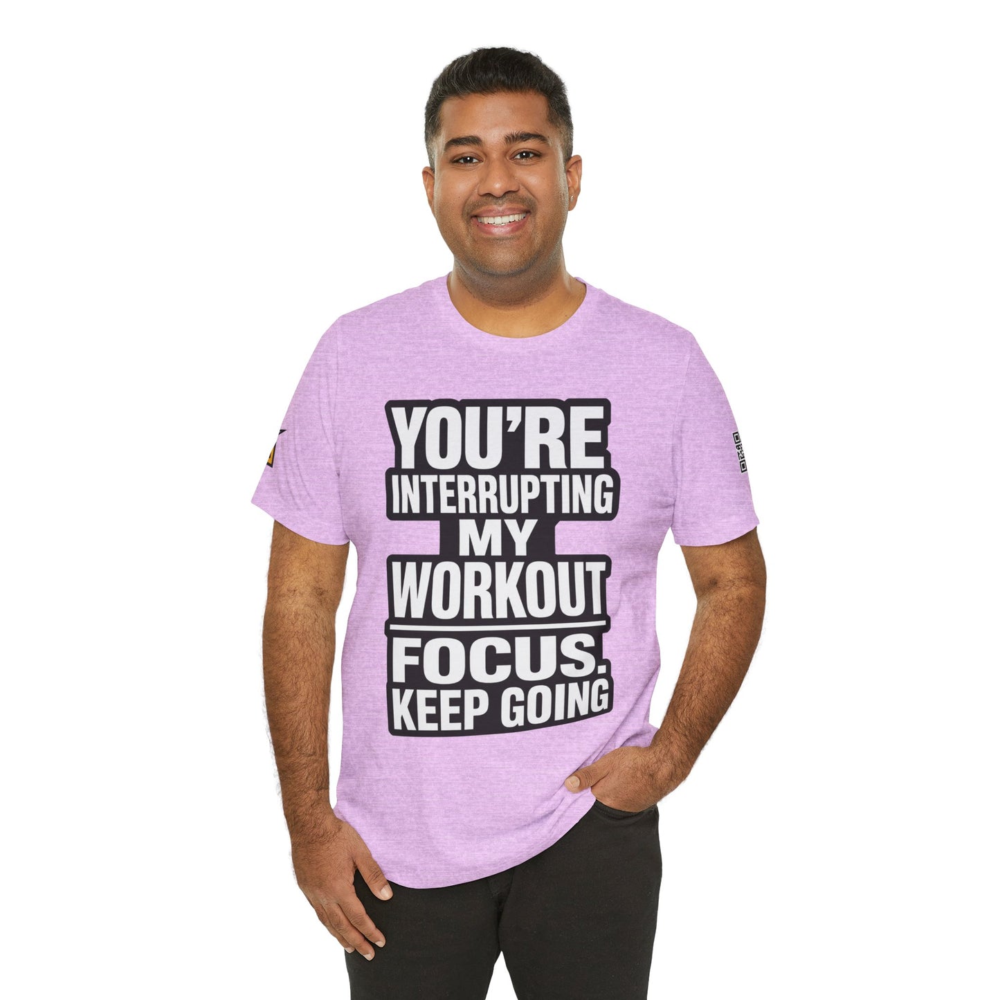 You’re Interrupting My Workout Graphic T-Shirt | Focus Keep Going Gym Tee | Fitness Streetwear