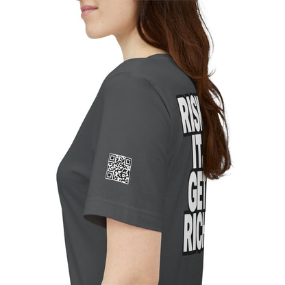 Risk It. Get Rich. – Bold Motivational Graphic Tee