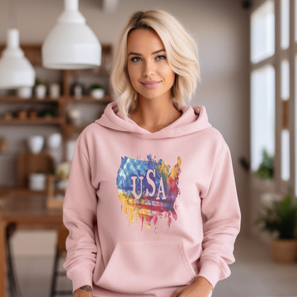 Colorful USA Graphic Hoodie product type