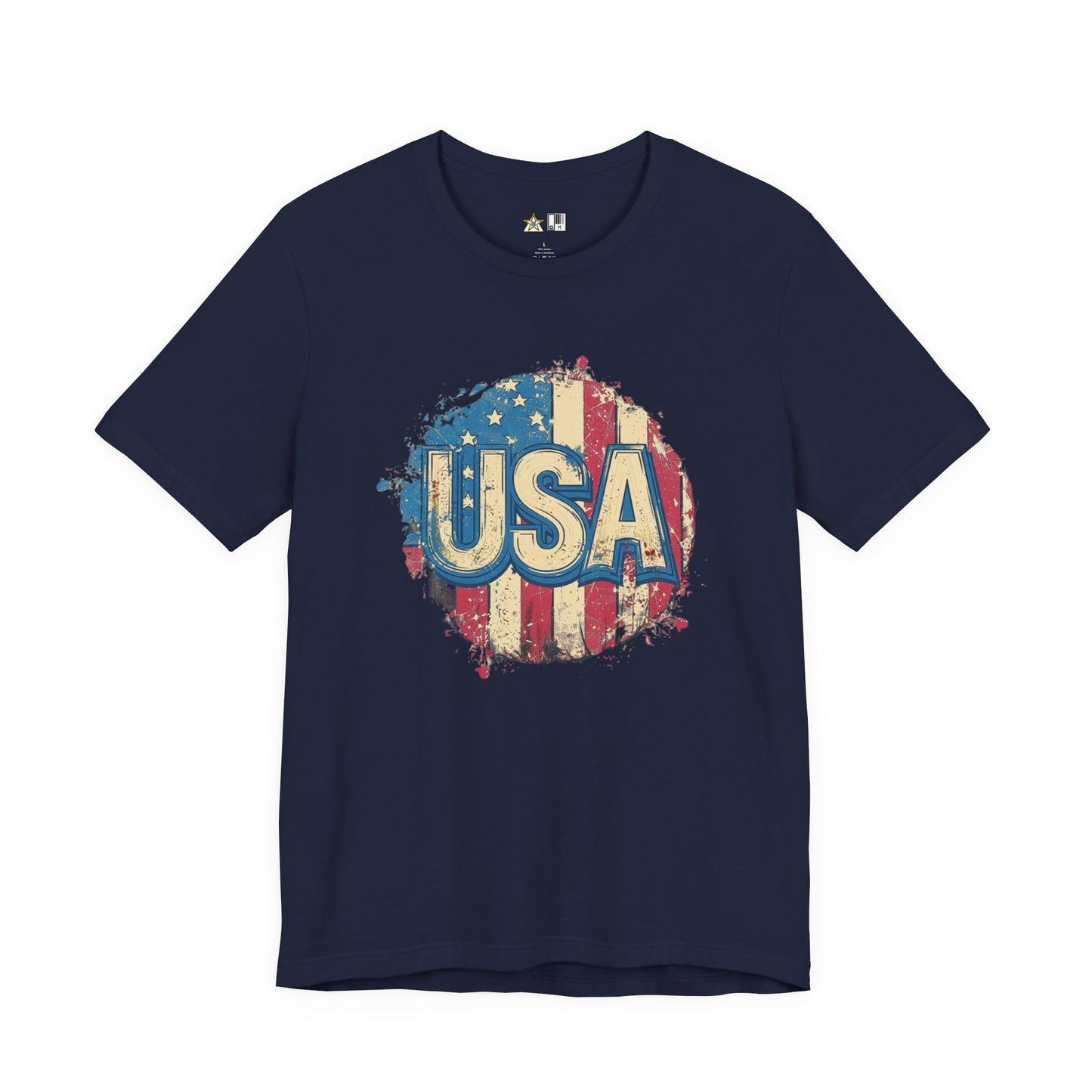 USA Raw Spirit – Unisex Patriotic Streetwear Tee