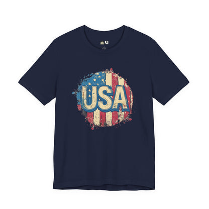 USA Raw Spirit – Unisex Patriotic Streetwear Tee