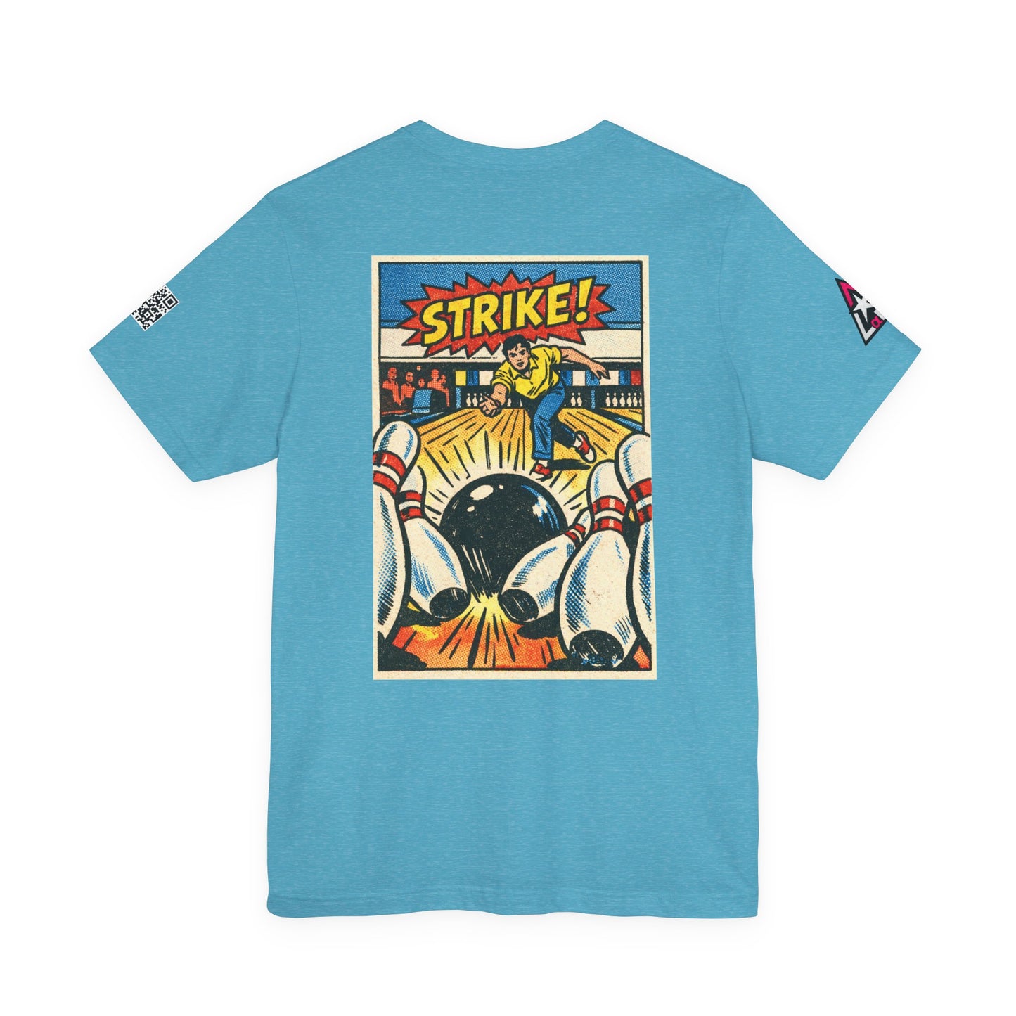 Strike Graphic T-Shirt | Bowling Streetwear Tee | Retro Bowling Shirt  STRIKE.