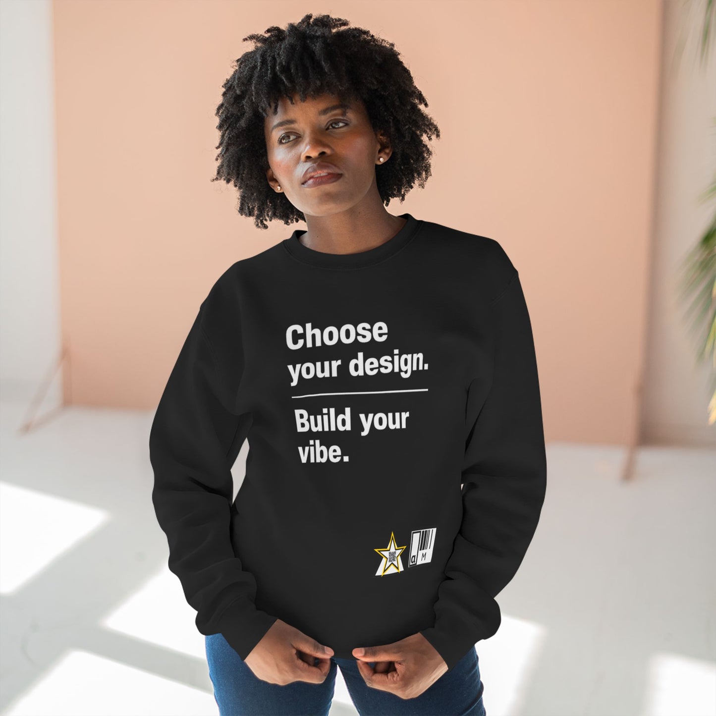 Custom Alpha Crewneck Choose Your Design Build Your Vibe Crewneck Sweatshirt
