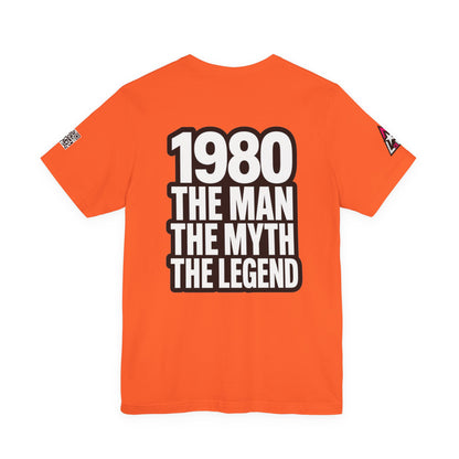 1980 The Man The Myth The Legend Graphic T-Shirt | 1980 Birthday Tee | Vintage Legend Shirt