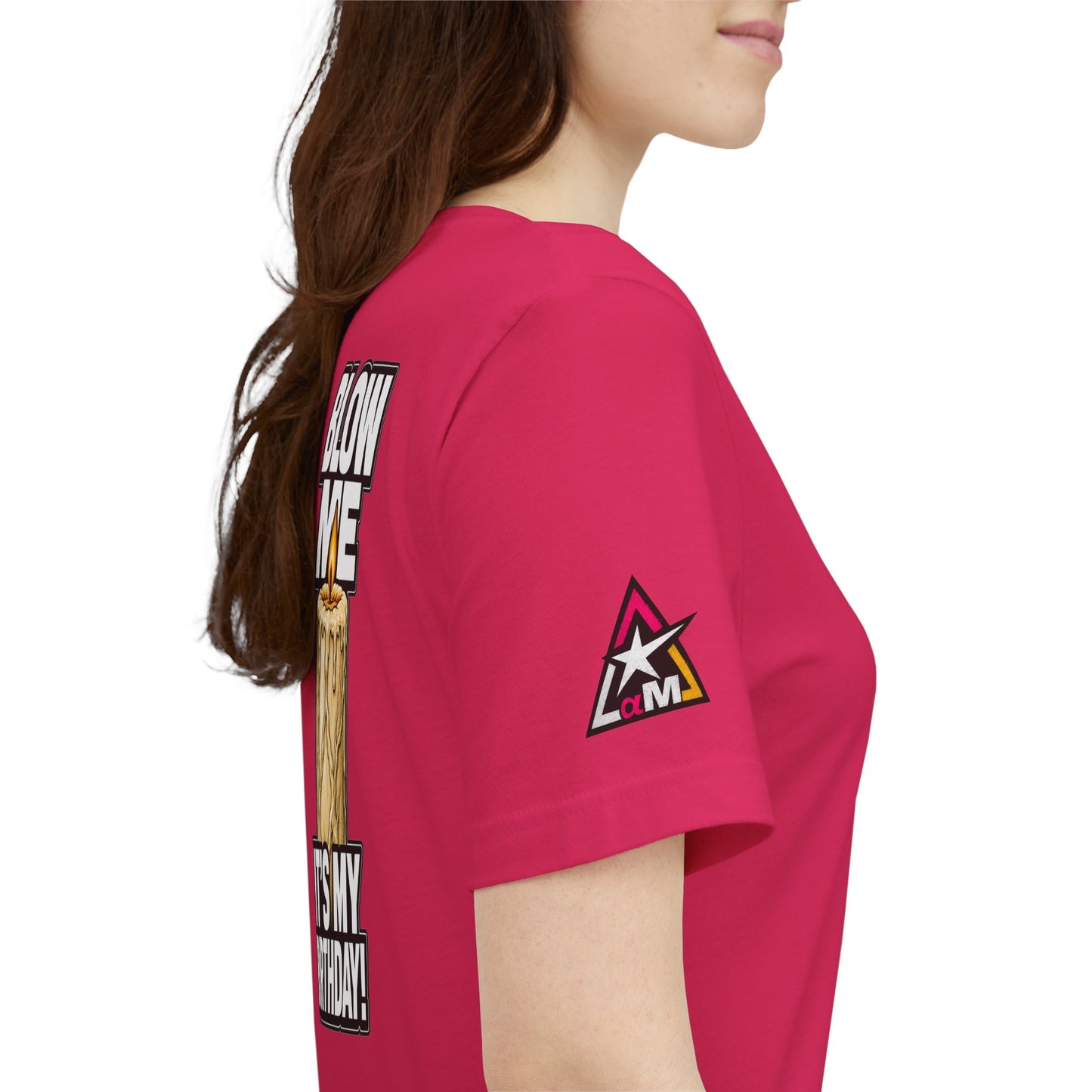 Blow Me, It’s My Birthday – Funny Birthday Candle Graphic Tee