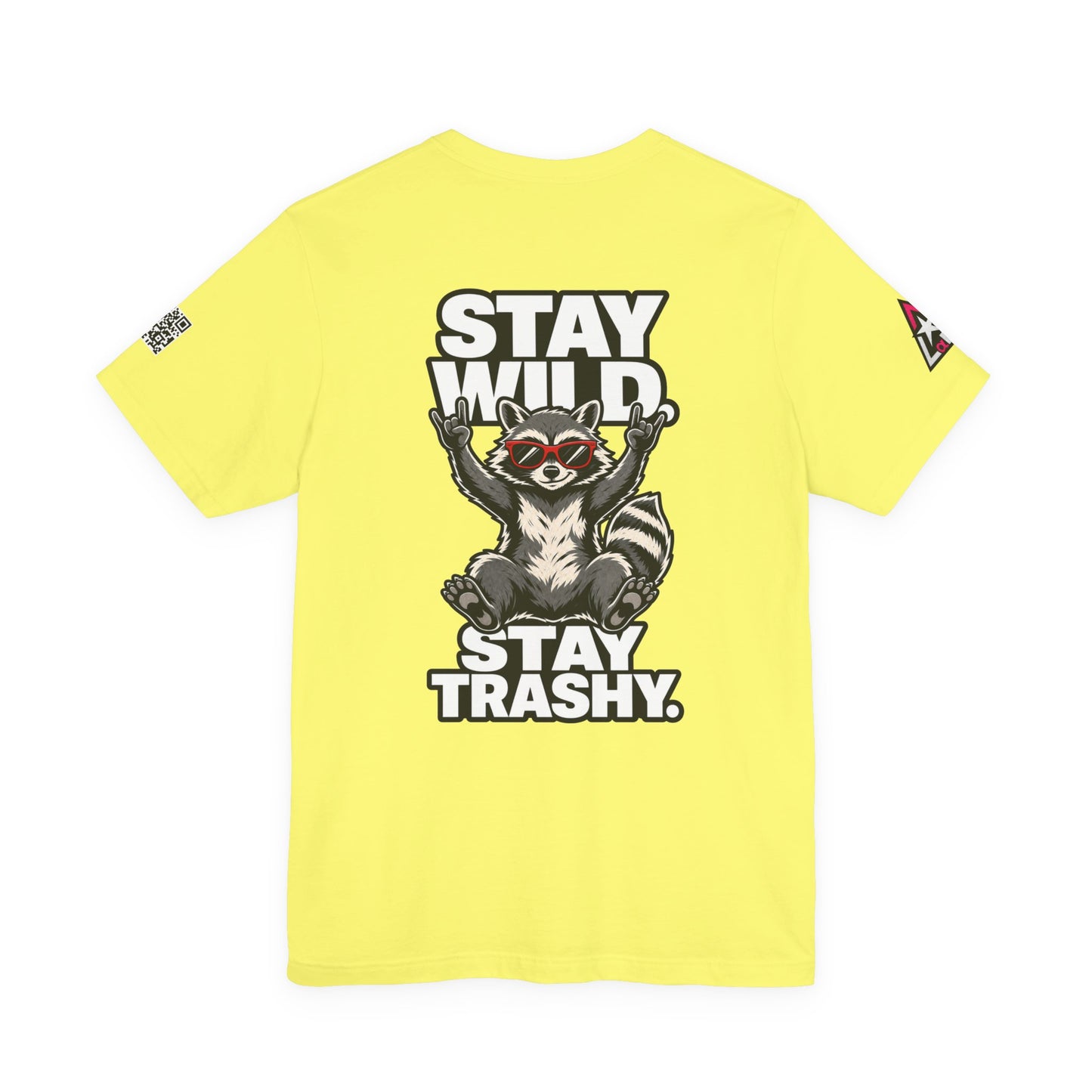 Stay Wild, Stay Trashy – Funny Raccoon Graphic Tee