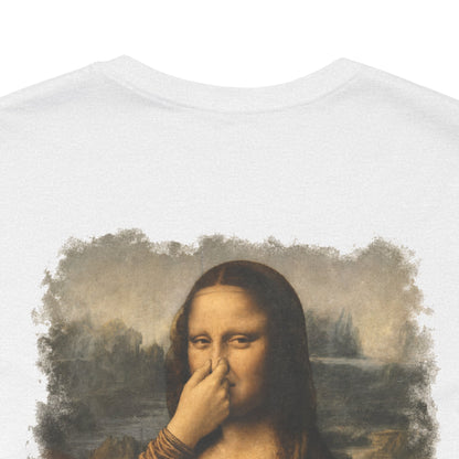 Something Stinks – Funny Mona Lisa Parody Graphic Tee