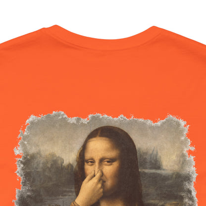 Something Smells Like Bullshit Graphic T-Shirt | Mona Lisa Parody Tee