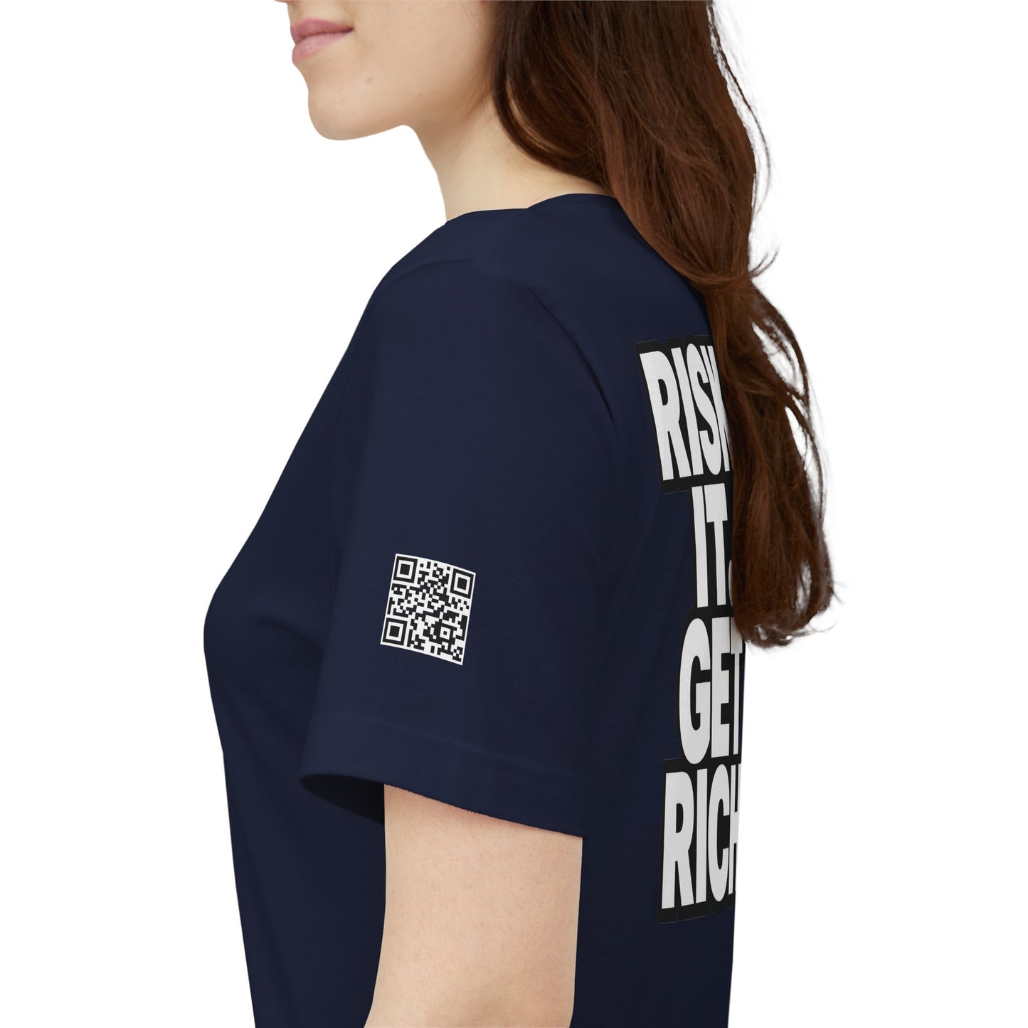 Risk It. Get Rich. – Bold Motivational Graphic Tee