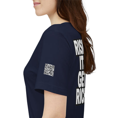 Risk It. Get Rich. – Bold Motivational Graphic Tee