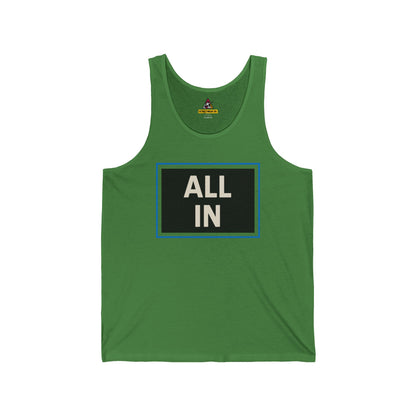 ALL IN | Funny Casino Tank Top | Las Vegas Poker Gym Tank