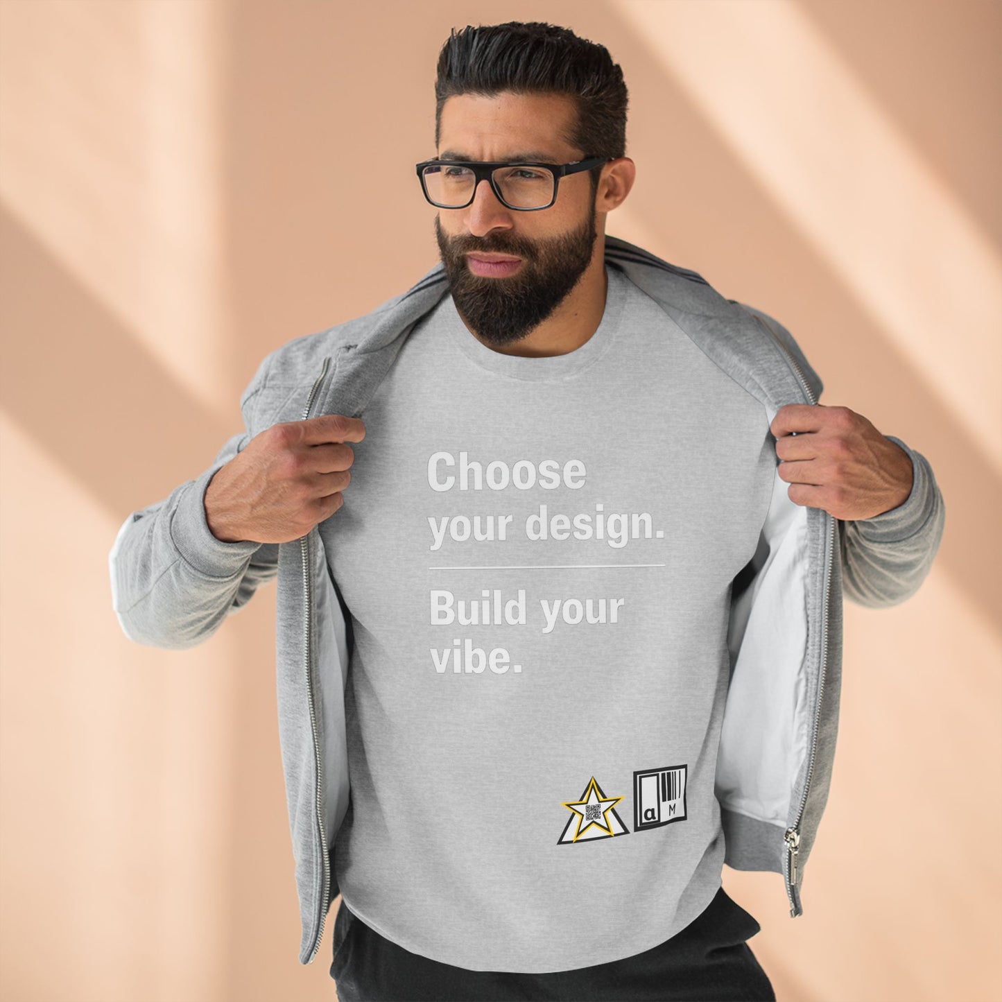 Custom Alpha Crewneck Choose Your Design Build Your Vibe Crewneck Sweatshirt
