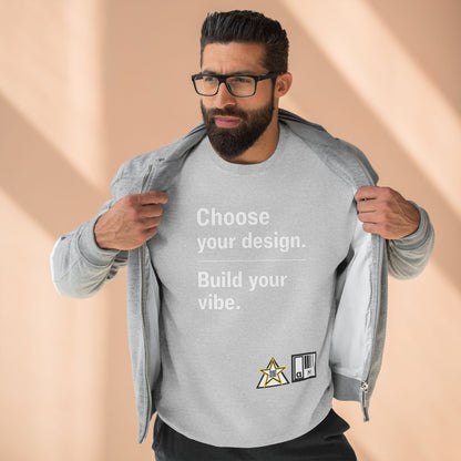 Custom Alpha Crewneck Choose Your Design Build Your Vibe Crewneck Sweatshirt