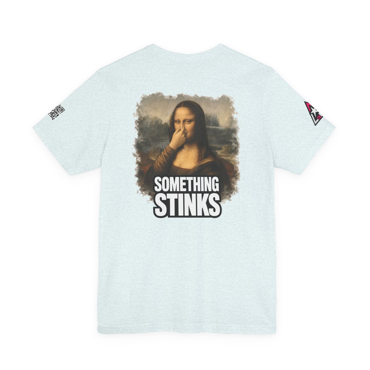 Something Stinks – Funny Mona Lisa Parody Graphic Tee