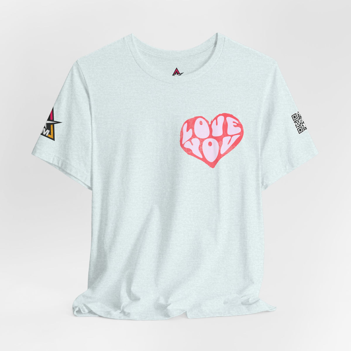 Love You Graphic T-Shirt | Heart Graphic Tee | Cute Retro Streetwear Shirt