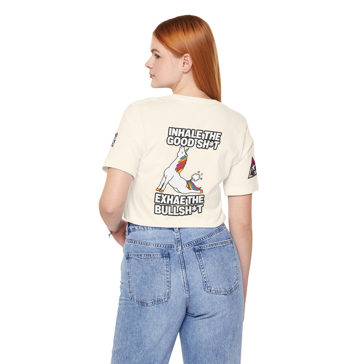 Inhale the Good Shit, Exhale the Bullshit – Funny Unicorn Graphic Tee