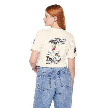 Inhale the Good Shit, Exhale the Bullshit – Funny Unicorn Graphic Tee