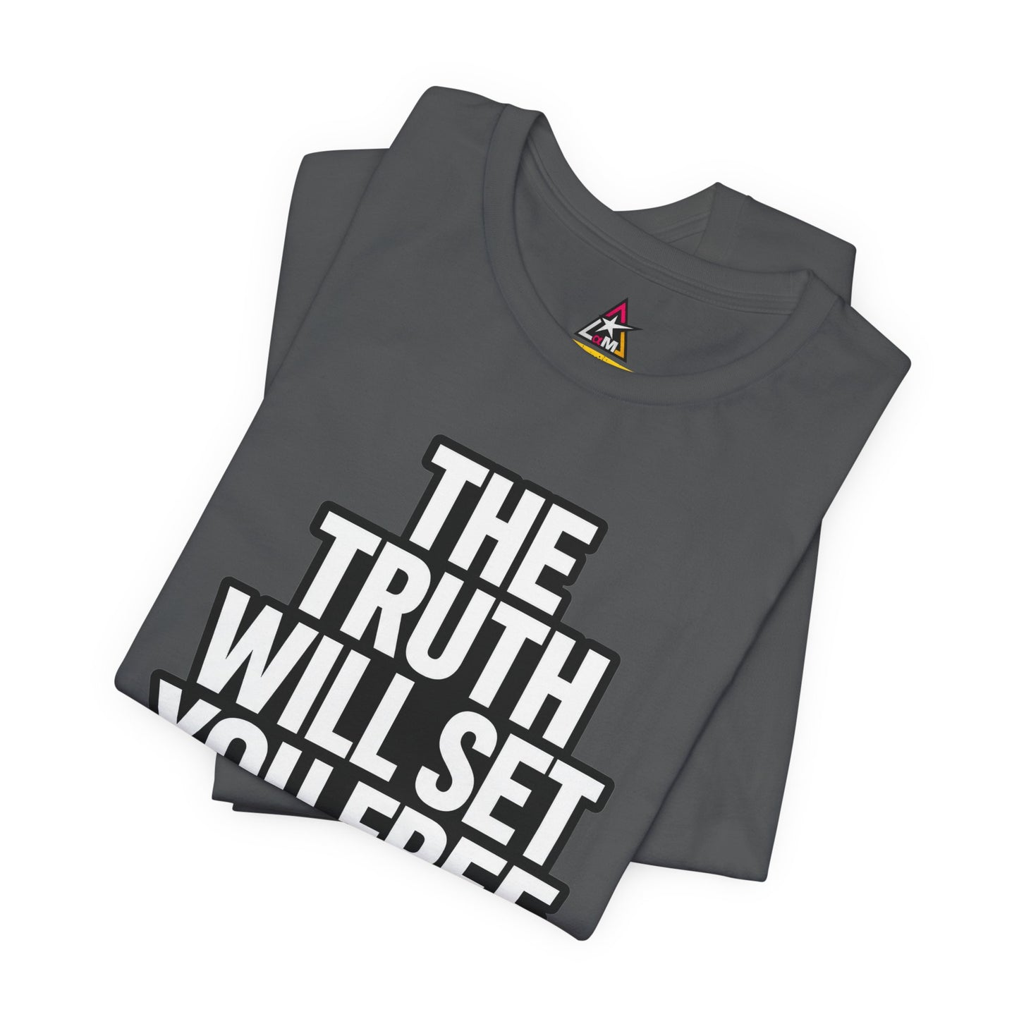 The Truth Will Set You Free Graphic T-Shirt | John 8:32 Christian Tee | Faith Streetwear Shirt