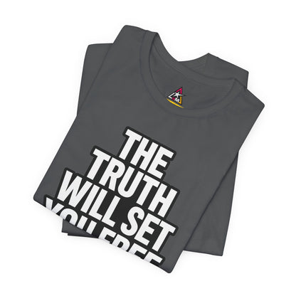 The Truth Will Set You Free Graphic T-Shirt | John 8:32 Christian Tee | Faith Streetwear Shirt