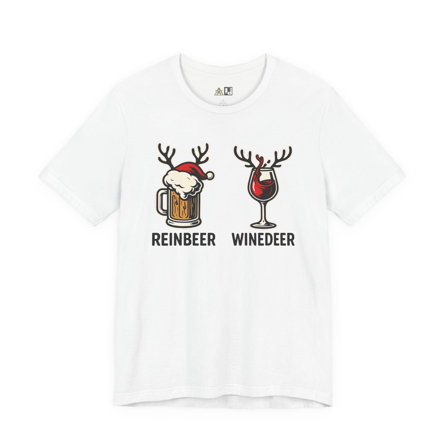 Reinbeer vs Winedeer – Unisex Bold Holiday Graphic Tee