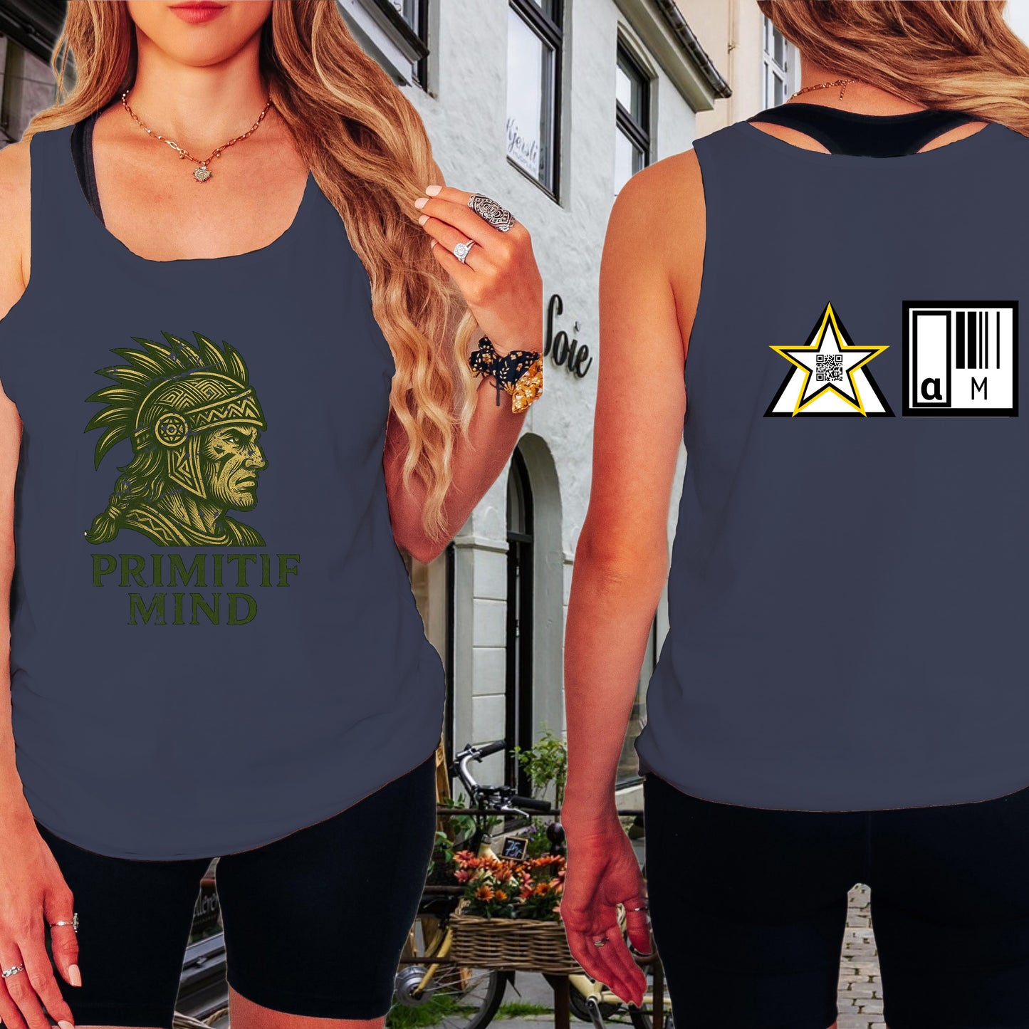 Primitif Mind Graphic Racerback Tank Top product