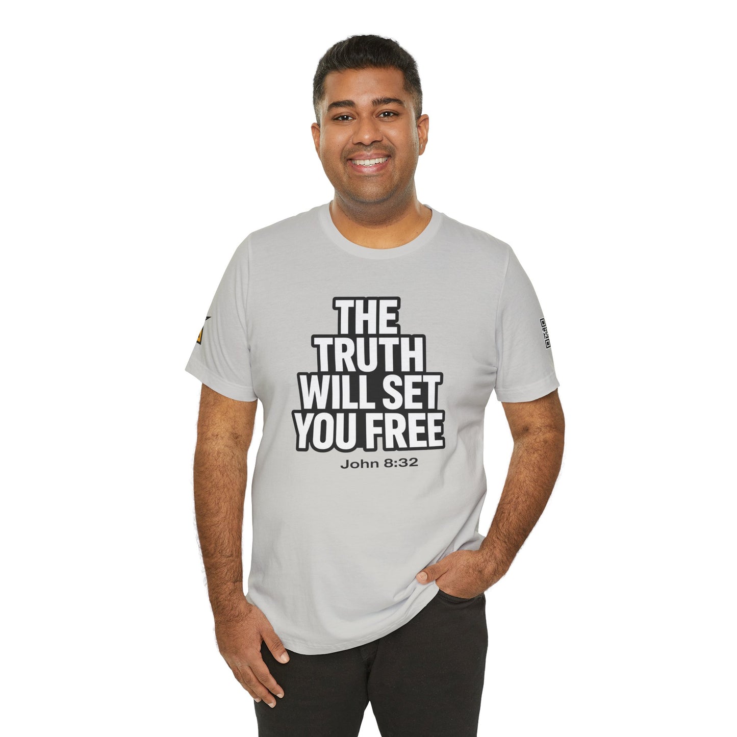 The Truth Will Set You Free Graphic T-Shirt | John 8:32 Bible Verse Tee | Christian Streetwear