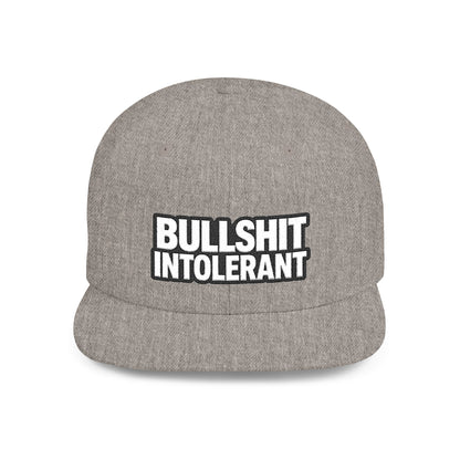 Bullshit Intolerant – Funny Sarcastic Streetwear Snapback
