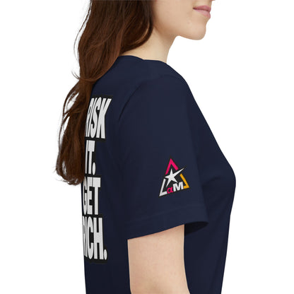 Risk It. Get Rich. – Bold Motivational Graphic Tee