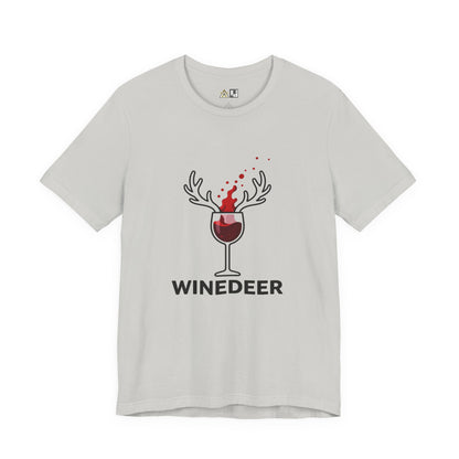 Wine Deer Authority – Unisex Bold Graphic Streetwear Tee