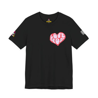 Love You Graphic T-Shirt | Heart Graphic Tee | Cute Retro Streetwear Shirt