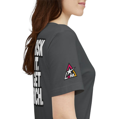 Risk It. Get Rich. – Bold Motivational Graphic Tee