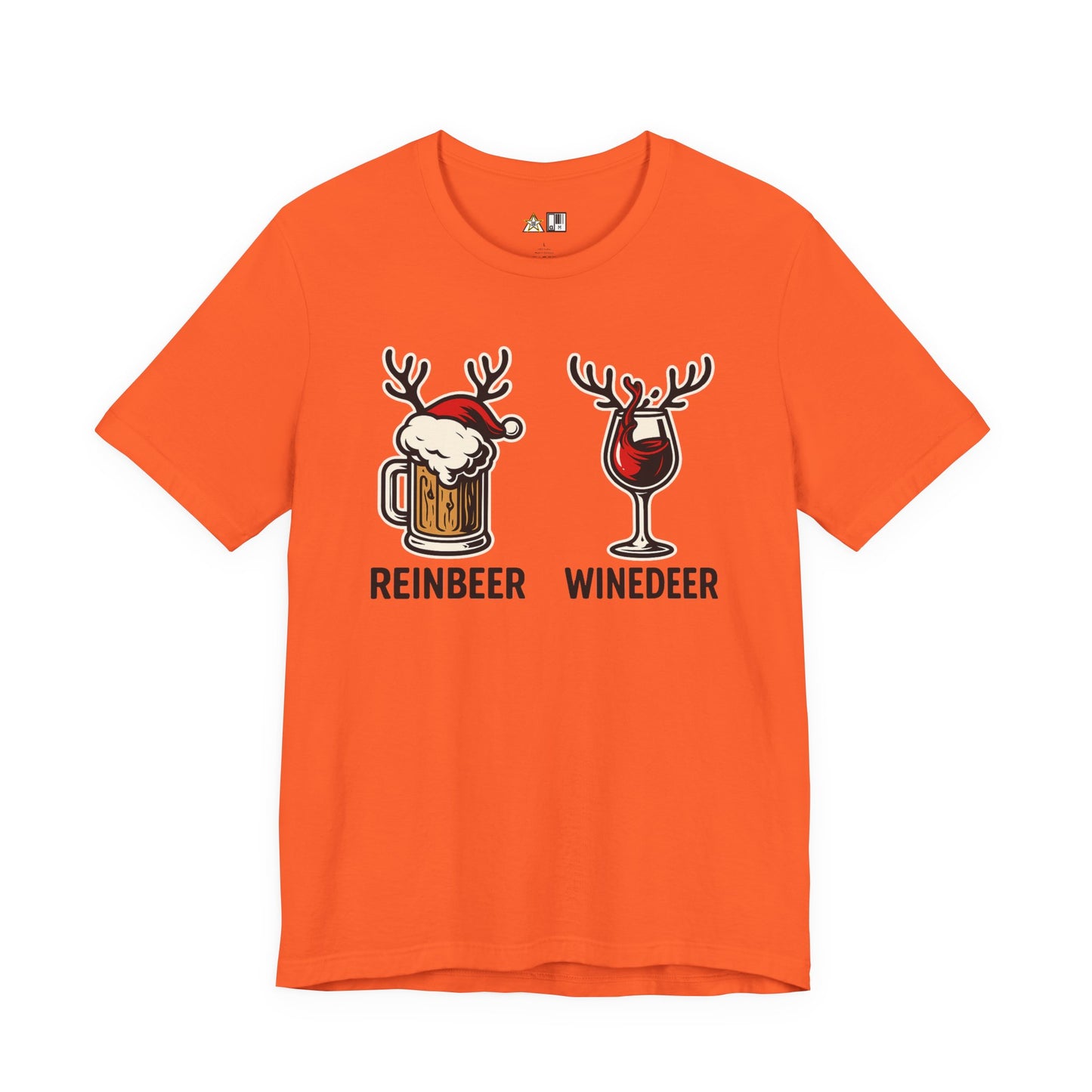 Reinbeer vs Winedeer – Unisex Bold Holiday Graphic Tee