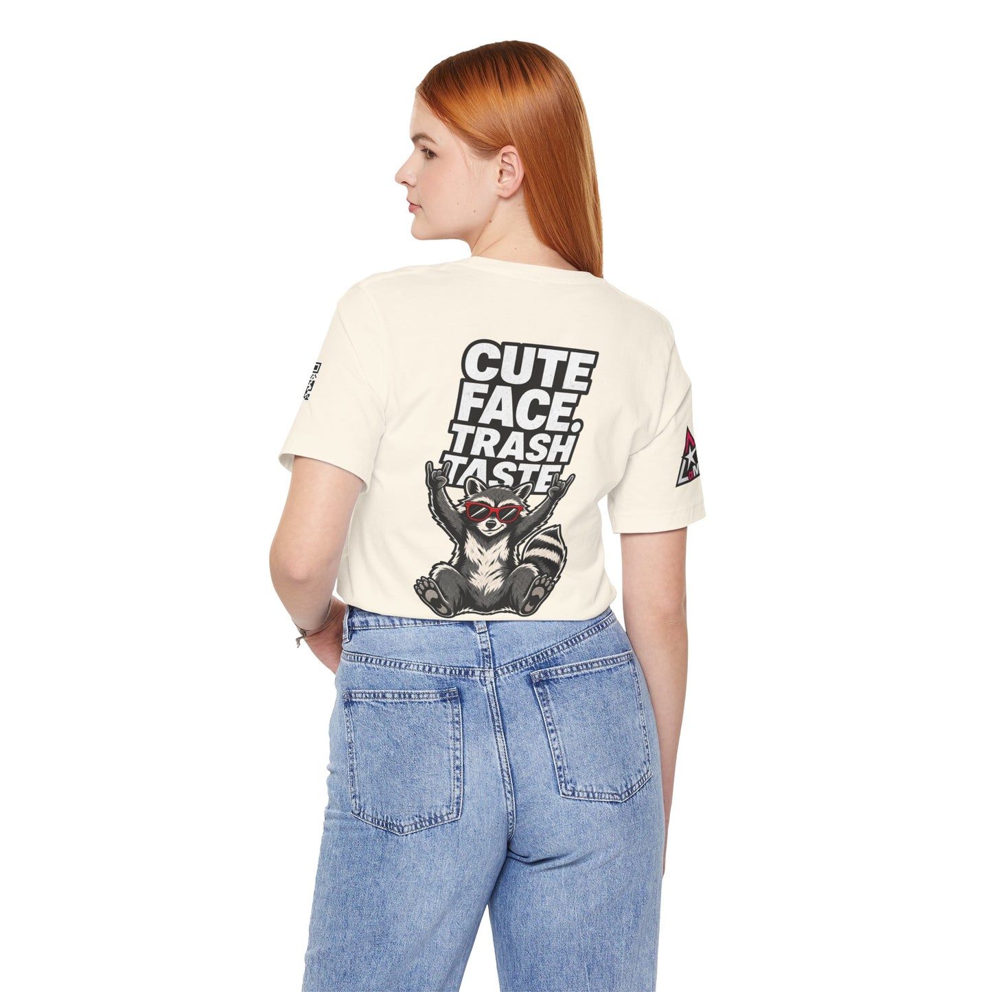 Cute Face, Trash Taste – Funny Raccoon Graphic Tee