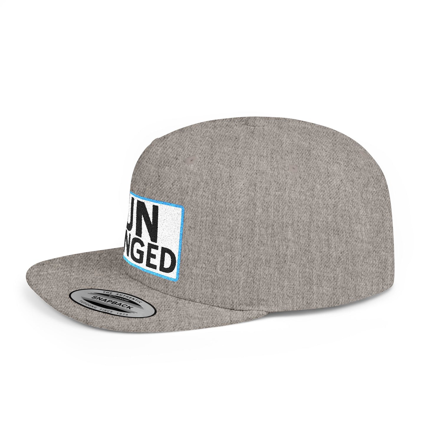 UNHINGED Embroidered Snapback Hat | Funny Statement Cap | Bold Streetwear Flat Bill | Dark Humor Gift