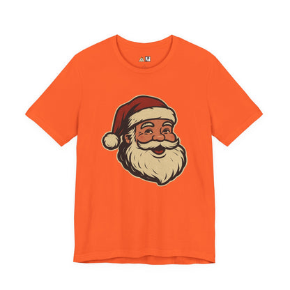 Classic Santa Smile – Vintage Unisex Christmas Graphic T-Shirt