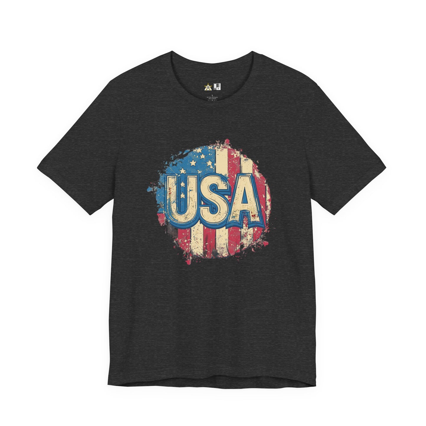 USA Raw Spirit – Unisex Patriotic Streetwear Tee