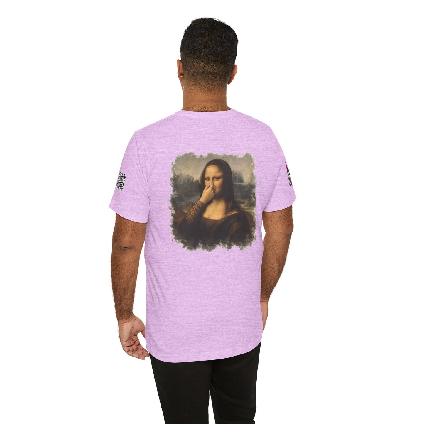 Something Smells Like Bullshit Graphic T-Shirt | Mona Lisa Parody Tee