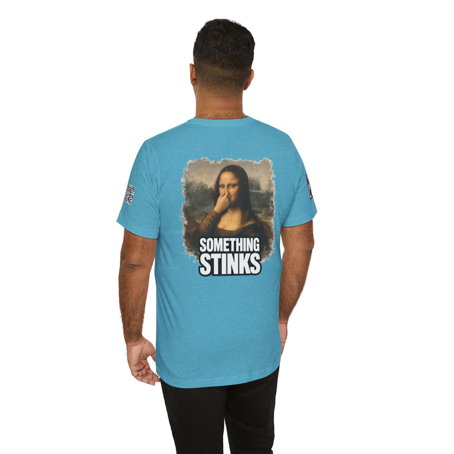 Something Stinks – Funny Mona Lisa Parody Graphic Tee