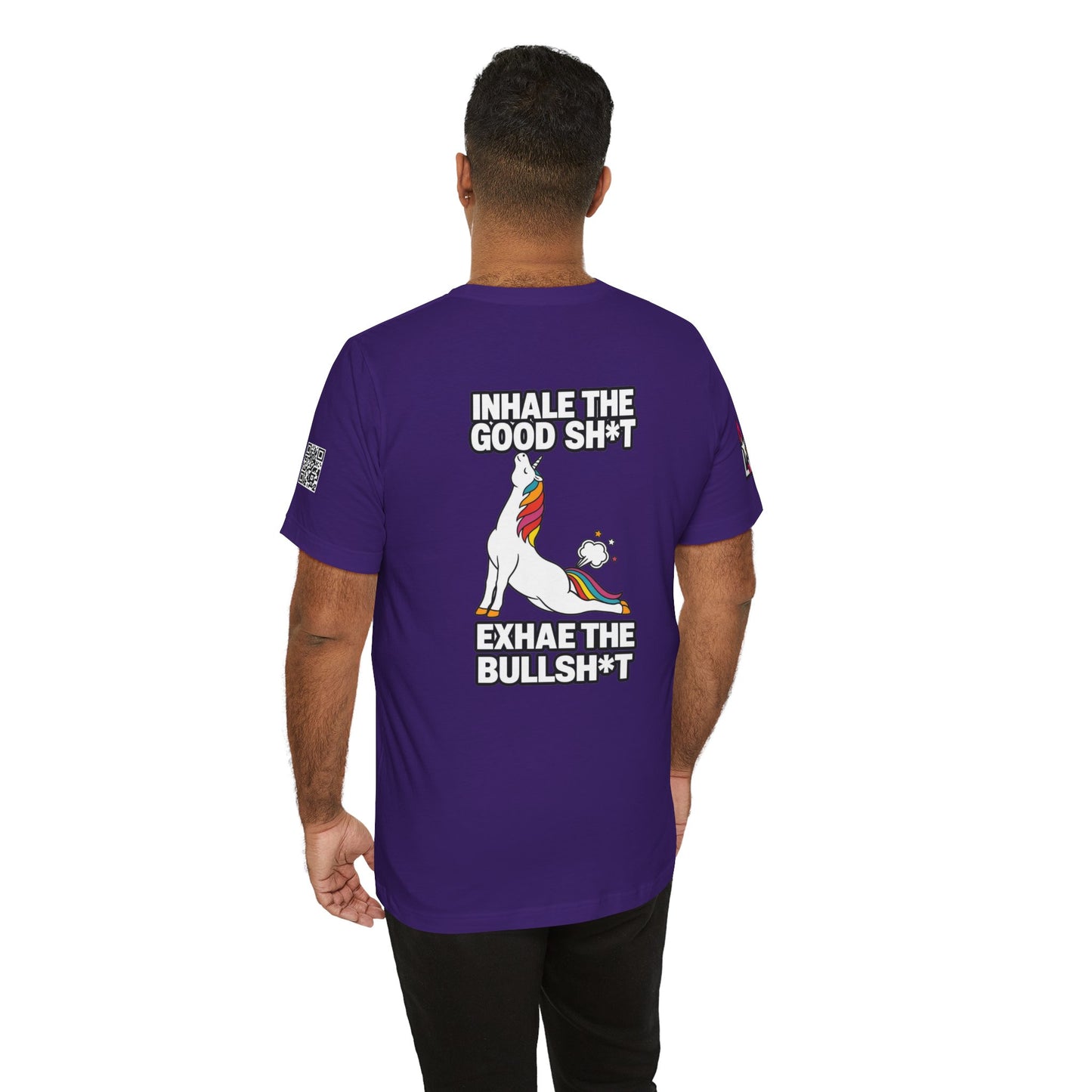 Inhale the Good Shit, Exhale the Bullshit – Funny Unicorn Graphic Tee