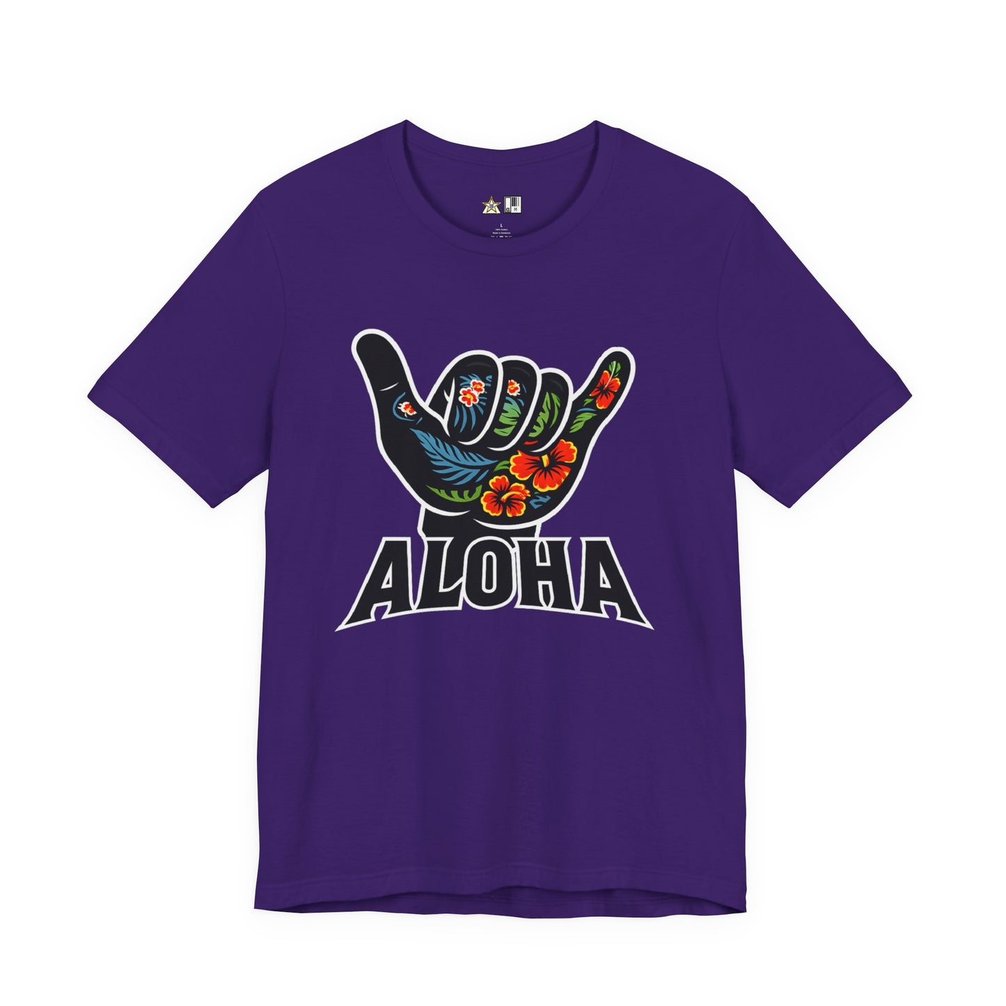 Aloha Shaka Floral Vibe – Unisex Streetwear Graphic Tee