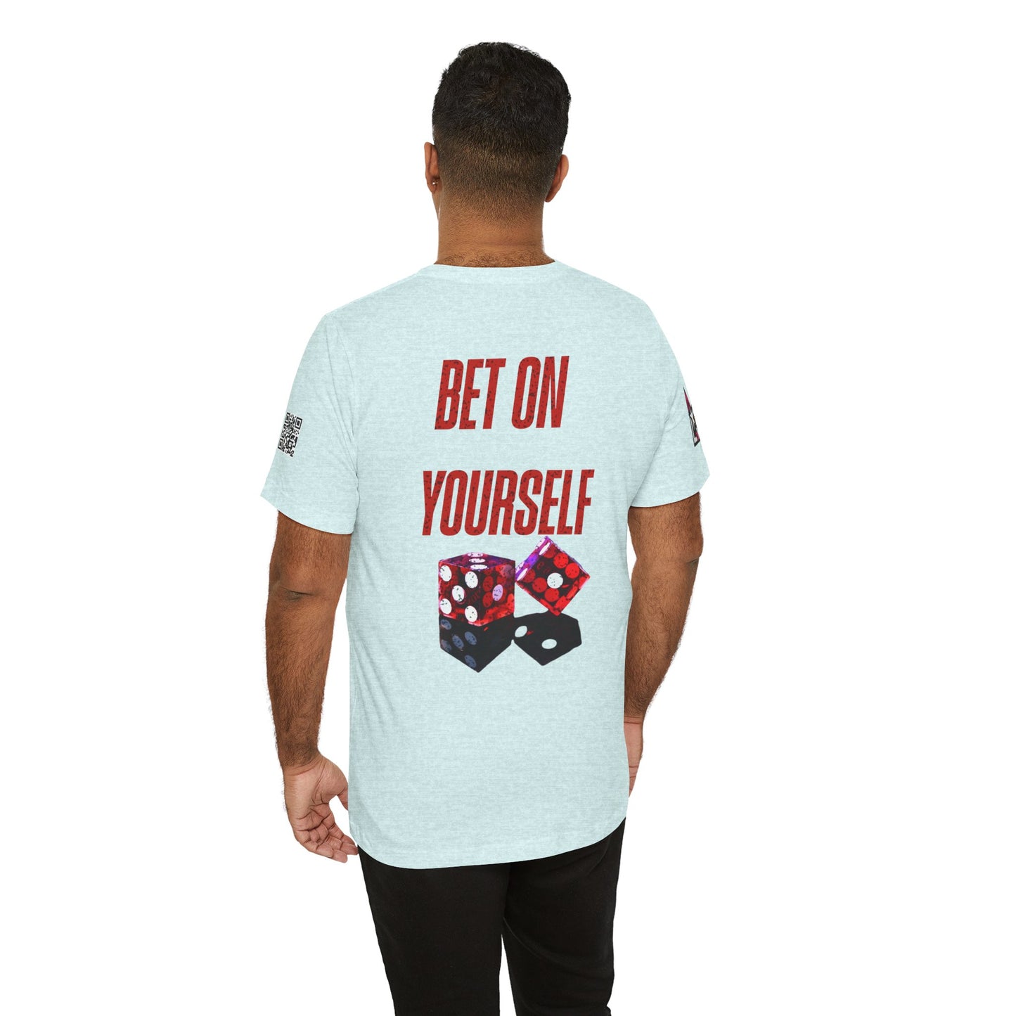 BET ON YOURSELF Graphic T-Shirt | Motivational Streetwear Tee | Dice Graphic Shirt