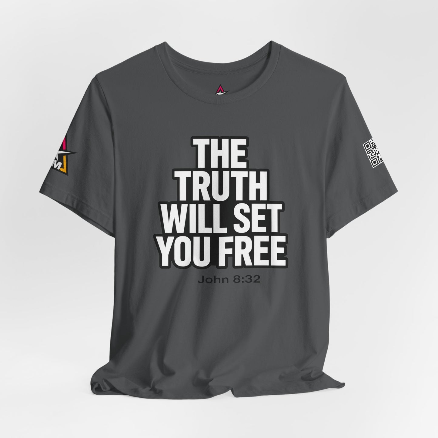 The Truth Will Set You Free Graphic T-Shirt | John 8:32 Christian Tee | Faith Streetwear Shirt