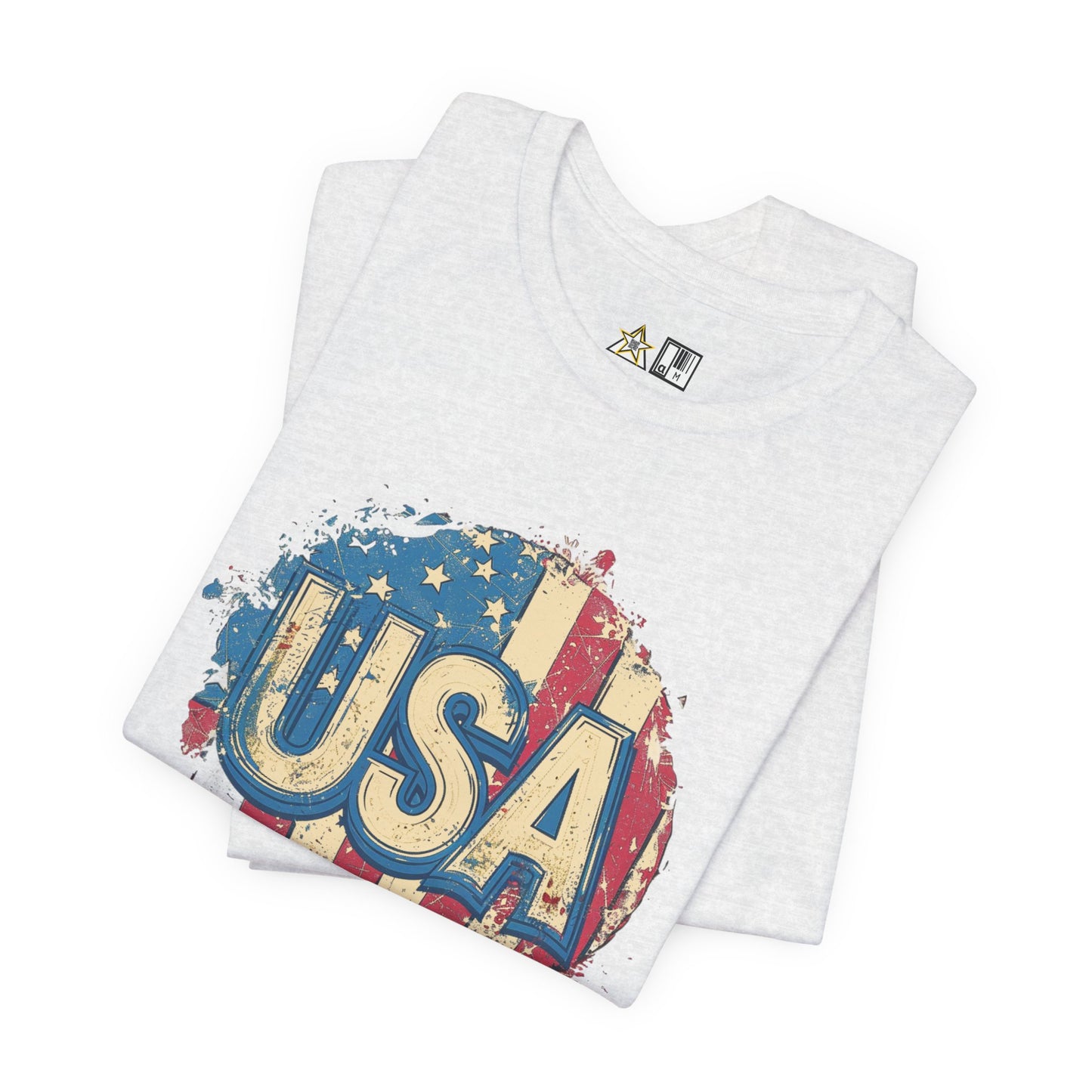 USA Raw Spirit – Unisex Patriotic Streetwear Tee